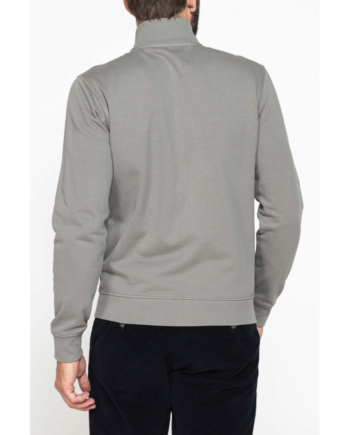 FELPA FULL ZIP DA UOMO IN TESSUTO LAVORATO