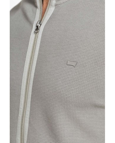 FELPA FULL ZIP DA UOMO IN TESSUTO LAVORATO