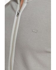 FELPA FULL ZIP DA UOMO IN TESSUTO LAVORATO