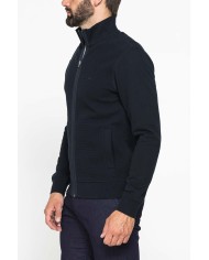 FELPA FULL ZIP DA UOMO IN TESSUTO LAVORATO