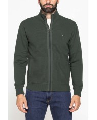 FELPA FULL ZIP DA UOMO IN TESSUTO LAVORATO