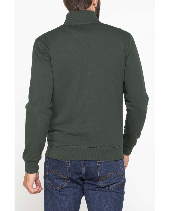 FELPA FULL ZIP DA UOMO IN TESSUTO LAVORATO