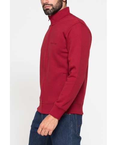 FELPA FULL ZIP CON INTERNO FELPATO E TASCHE INSERITE