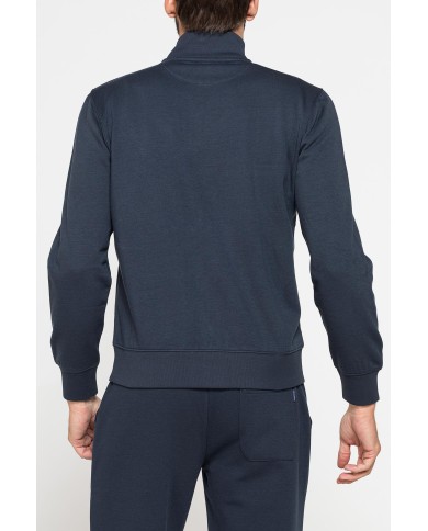 FELPA FULL ZIP CON INTERNO FELPATO E TASCHE INSERITE