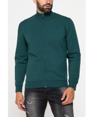FELPA FULL ZIP CON INTERNO FELPATO E TASCHE INSERITE FELPA FULL ZIP CON INTERNO FELPATO E TASCHE INSERITE