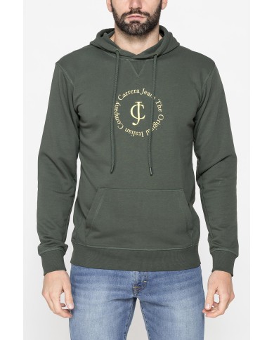 FELPA HOODIE LEGGERA CON CAPPUCCIO