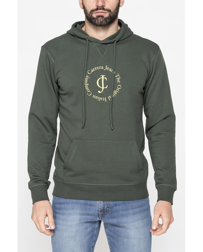 FELPA HOODIE LEGGERA CON CAPPUCCIO