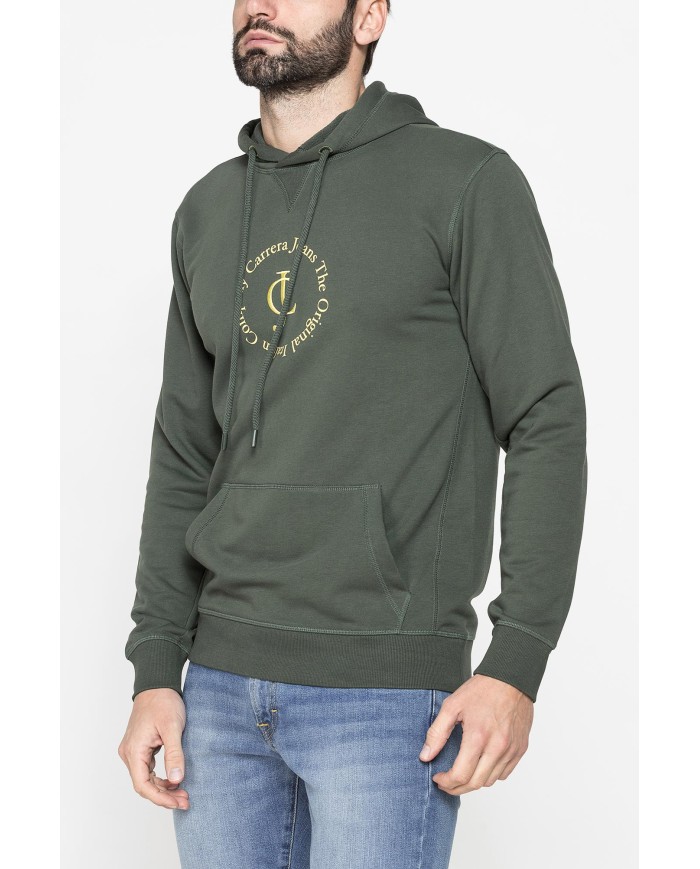 FELPA HOODIE LEGGERA CON CAPPUCCIO