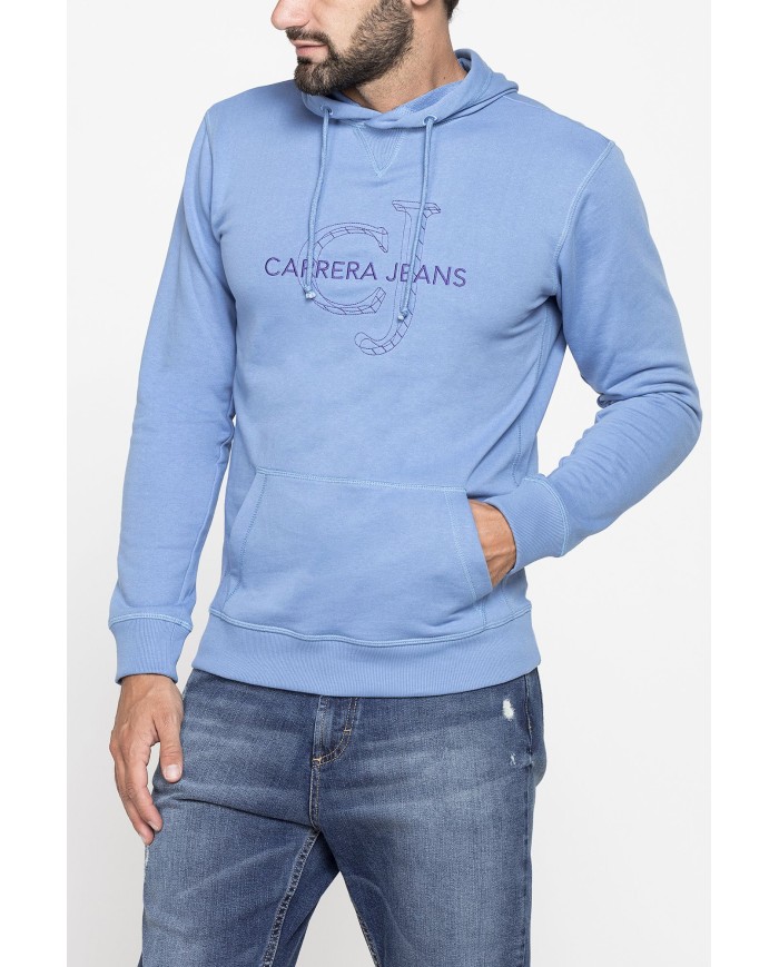 FELPA HOODIE LEGGERA CON CAPPUCCIO