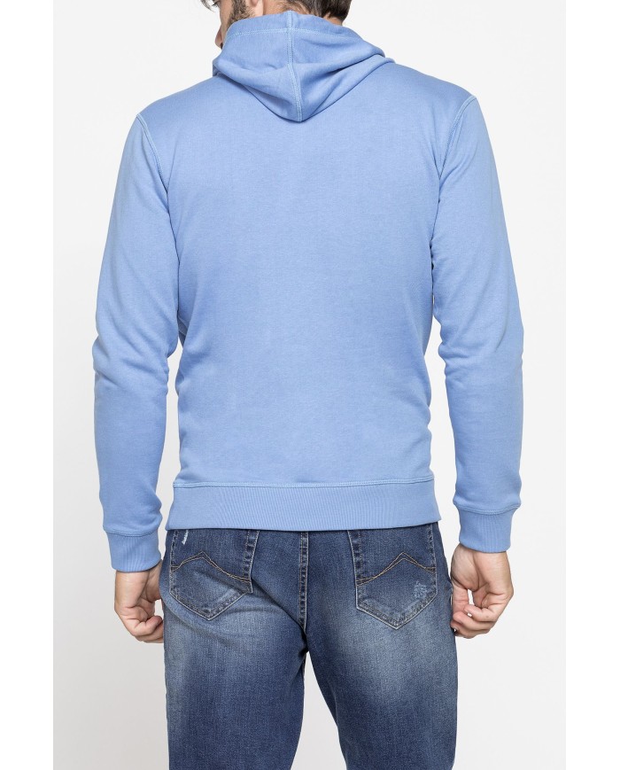 FELPA HOODIE LEGGERA CON CAPPUCCIO