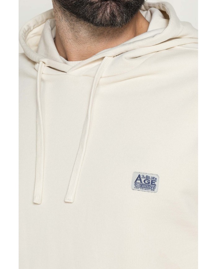 FELPA CON CAPPUCCIO E PATCH COLLEZIONE REPLICA