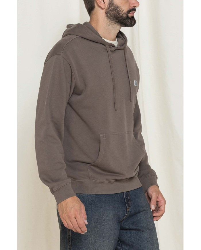 FELPA CON CAPPUCCIO E PATCH COLLEZIONE REPLICA