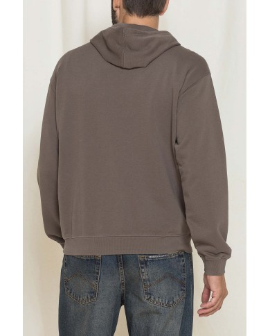 FELPA CON CAPPUCCIO E PATCH COLLEZIONE REPLICA