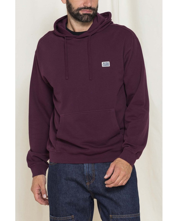 FELPA CON CAPPUCCIO E PATCH COLLEZIONE REPLICA