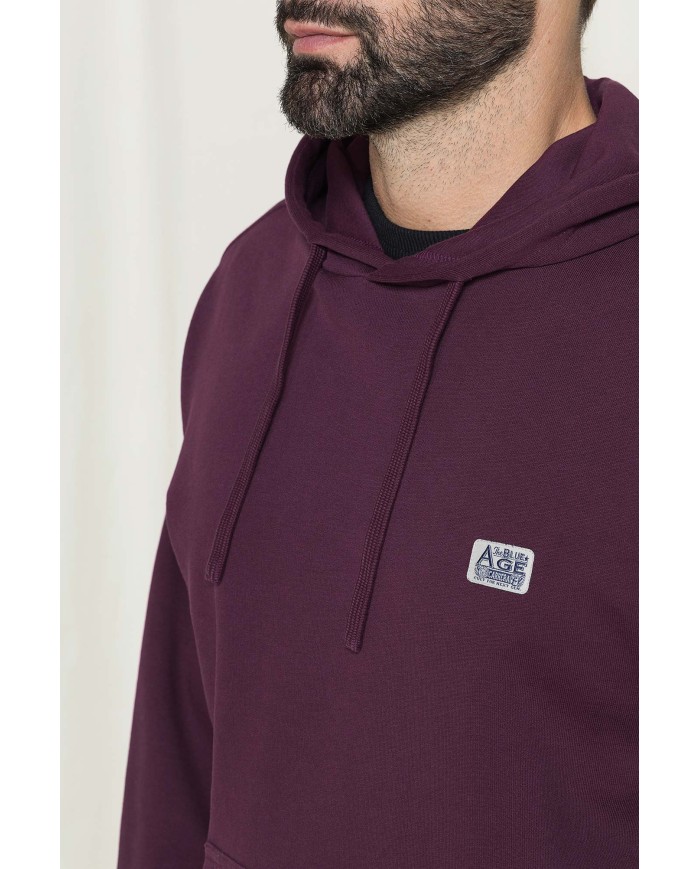 FELPA CON CAPPUCCIO E PATCH COLLEZIONE REPLICA