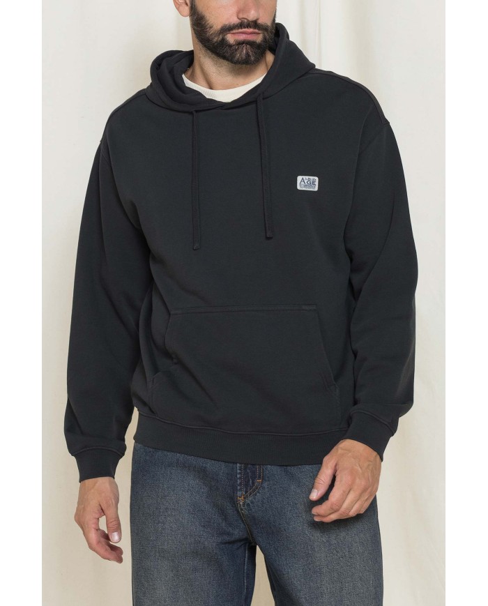 FELPA CON CAPPUCCIO E PATCH COLLEZIONE REPLICA