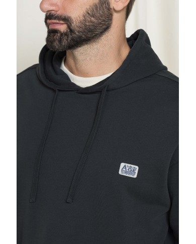 FELPA CON CAPPUCCIO E PATCH COLLEZIONE REPLICA