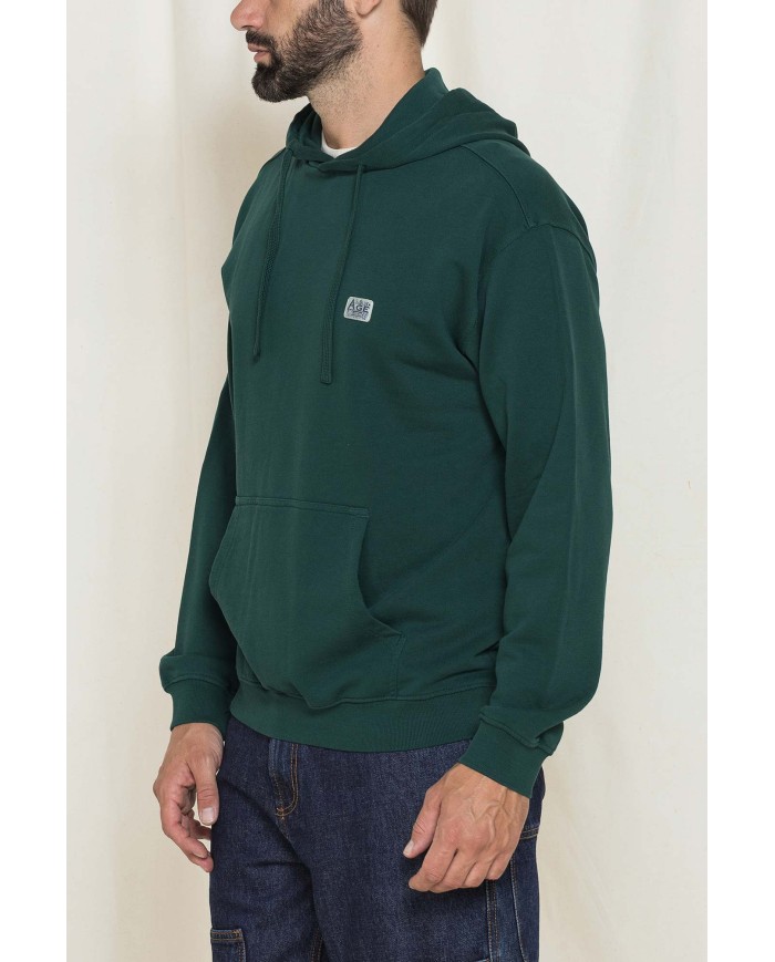 FELPA CON CAPPUCCIO E PATCH COLLEZIONE REPLICA