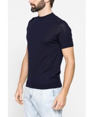 MAGLIA GIROCOLLO ESTIVA IN CREPE DI COTONE