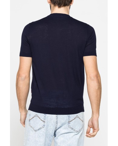 MAGLIA GIROCOLLO ESTIVA IN CREPE DI COTONE