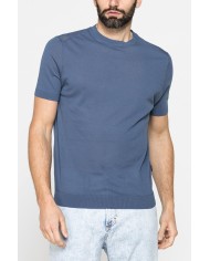 MAGLIA GIROCOLLO ESTIVA IN CREPE DI COTONE