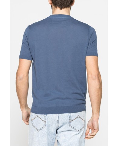 MAGLIA GIROCOLLO ESTIVA IN CREPE DI COTONE