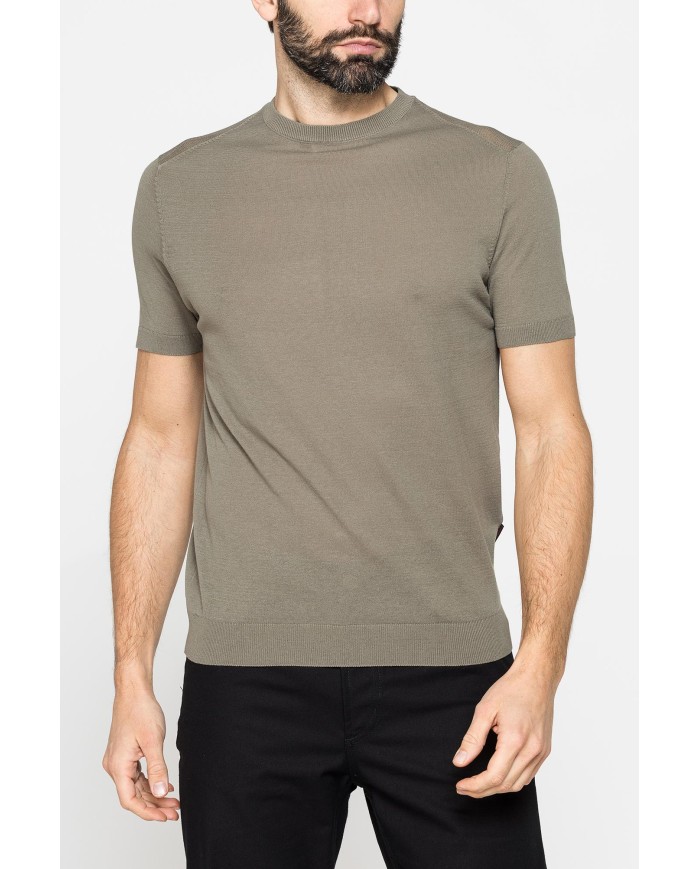 MAGLIA GIROCOLLO ESTIVA IN CREPE DI COTONE