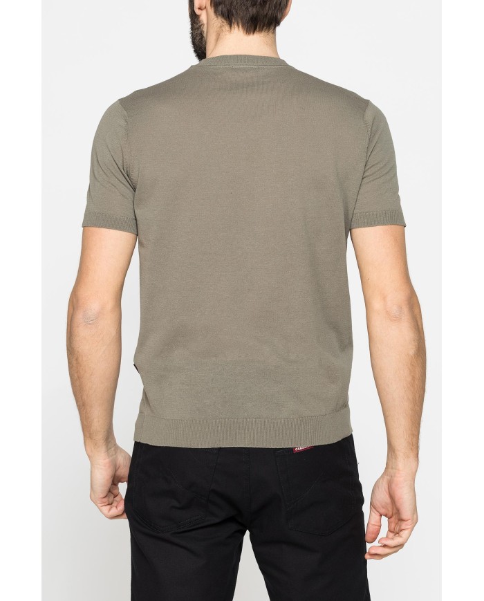 MAGLIA GIROCOLLO ESTIVA IN CREPE DI COTONE