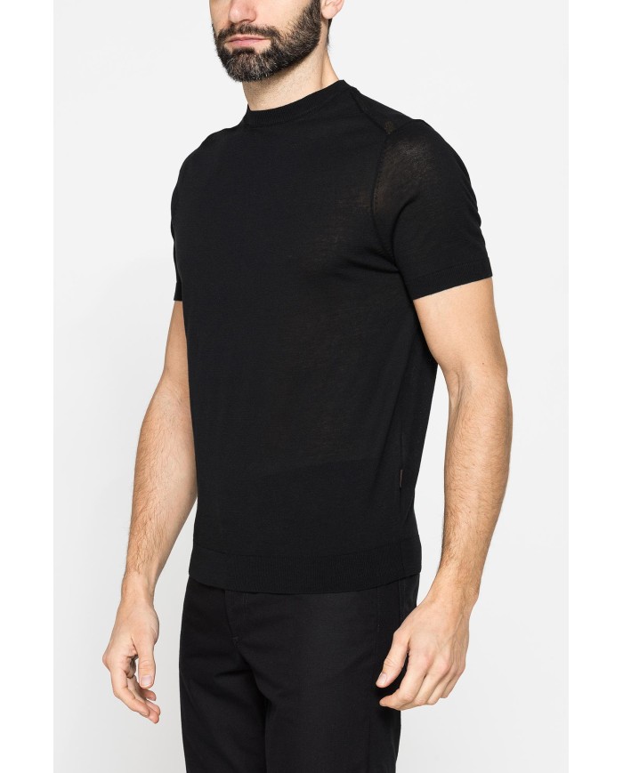 MAGLIA GIROCOLLO ESTIVA IN CREPE DI COTONE