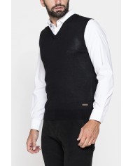 GILET IN MISTO LANA MERINOS - Lavabile in lavatrice ed asciugabile in tumbler