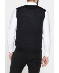 GILET IN MISTO LANA MERINOS - Lavabile in lavatrice ed asciugabile in tumbler