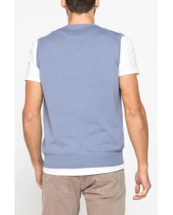 MAGLIA IN COTONE ORGANICO DA UOMO CON SCOLLO A V