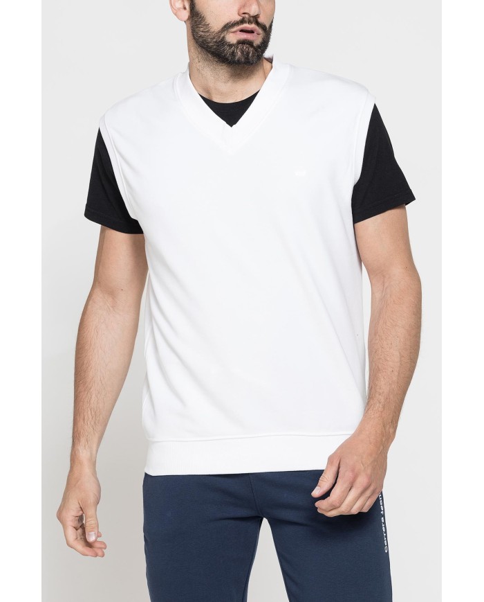 GILET SENZA MANICA IN FELPA LEGGERA CON VESTIBILITÀ OVER