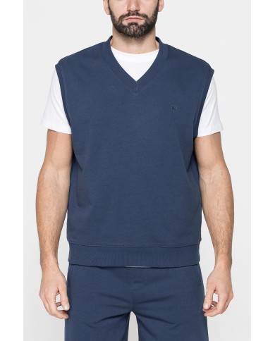 GILET SENZA MANICA IN FELPA LEGGERA CON VESTIBILITÀ OVER