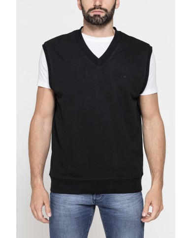 GILET SENZA MANICA IN FELPA LEGGERA CON VESTIBILITÀ OVER