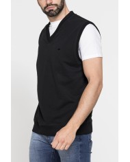 GILET SENZA MANICA IN FELPA LEGGERA CON VESTIBILITÀ OVER