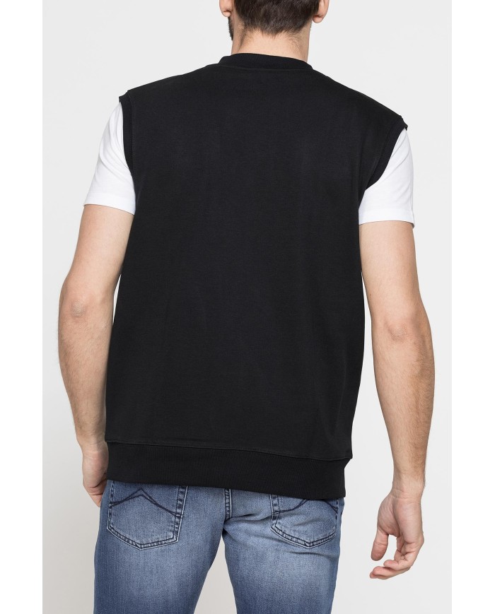 GILET SENZA MANICA IN FELPA LEGGERA CON VESTIBILITÀ OVER