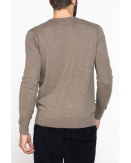 MAGLIA GIROCOLLO IN COTONE ORGANICO E LANA MERINO