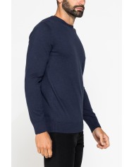 MAGLIA GIROCOLLO IN COTONE ORGANICO E LANA MERINO