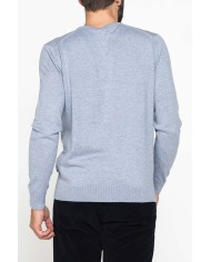 MAGLIA GIROCOLLO IN COTONE ORGANICO E LANA MERINO