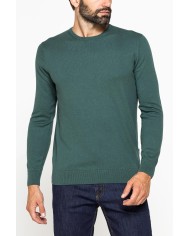 MAGLIA GIROCOLLO IN COTONE ORGANICO E LANA MERINO