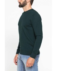MAGLIA GIROCOLLO IN COTONE ORGANICO E LANA MERINO