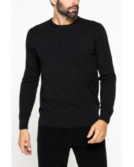 MAGLIA GIROCOLLO IN COTONE ORGANICO E LANA MERINO