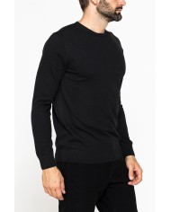 MAGLIA GIROCOLLO IN COTONE ORGANICO E LANA MERINO