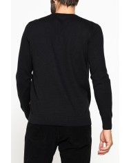 MAGLIA GIROCOLLO IN COTONE ORGANICO E LANA MERINO