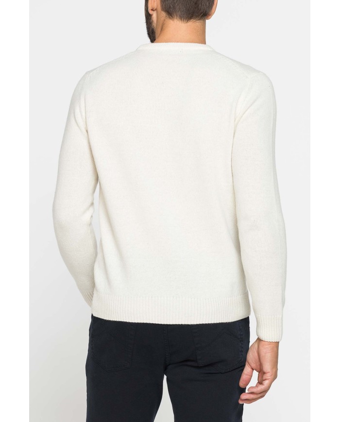 MAGLIA GIROCOLLO CLASSICO REALIZZATA IN LAMBSWOOL