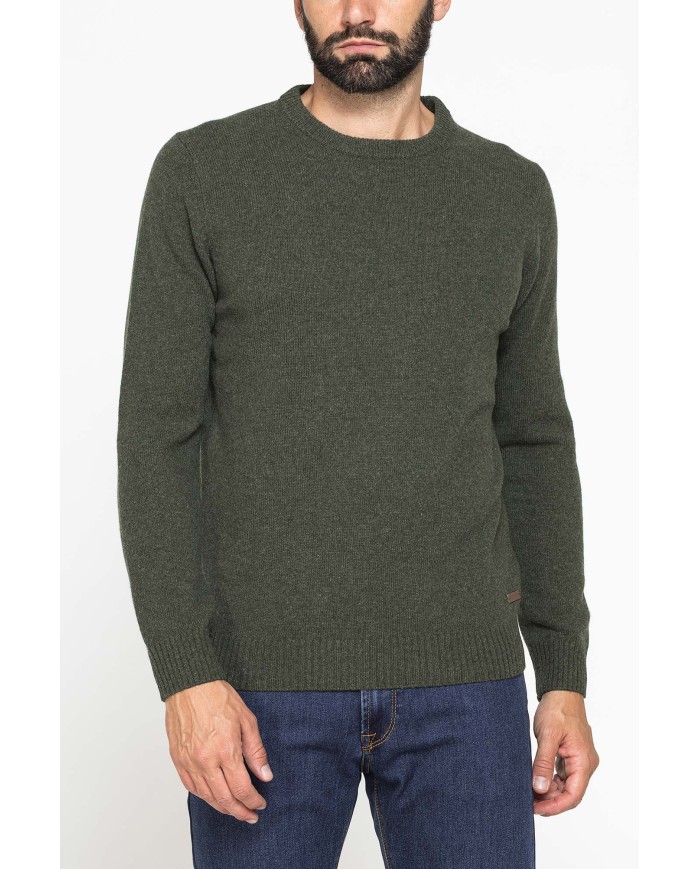 MAGLIA GIROCOLLO CLASSICO REALIZZATA IN LAMBSWOOL