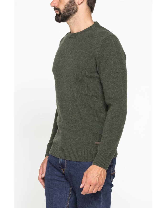 MAGLIA GIROCOLLO CLASSICO REALIZZATA IN LAMBSWOOL