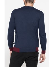 MAGLIA GIROCOLLO MISTO COTONE/CASHMERE