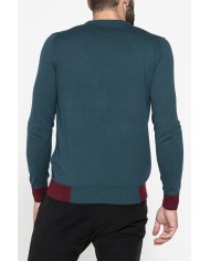 MAGLIA GIROCOLLO MISTO COTONE/CASHMERE
